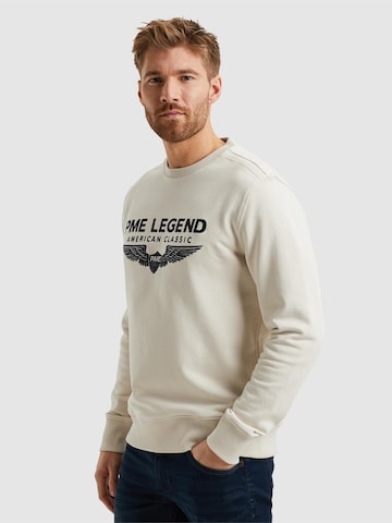 PME Legend Sweatshirt 'Sweatshirt with logo' i vit: framsida