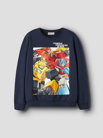 NAME IT Sweatshirt 'Transformers' in Blauw