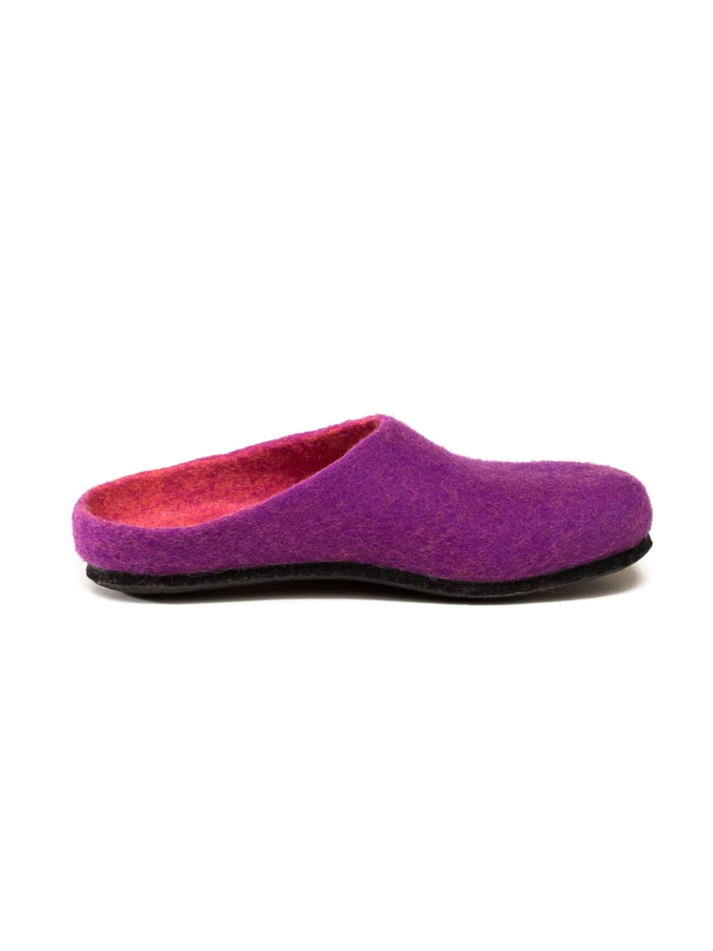 MagicFelt Slippers 'Filzpantoffel Magicfelt 709' in Purple