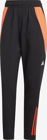 ADIDAS PERFORMANCE Workout Pants in Black: front