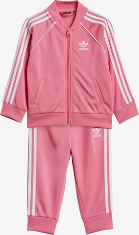 ADIDAS ORIGINALS Regular Sweat suit 'Adicolor' in Pink: front