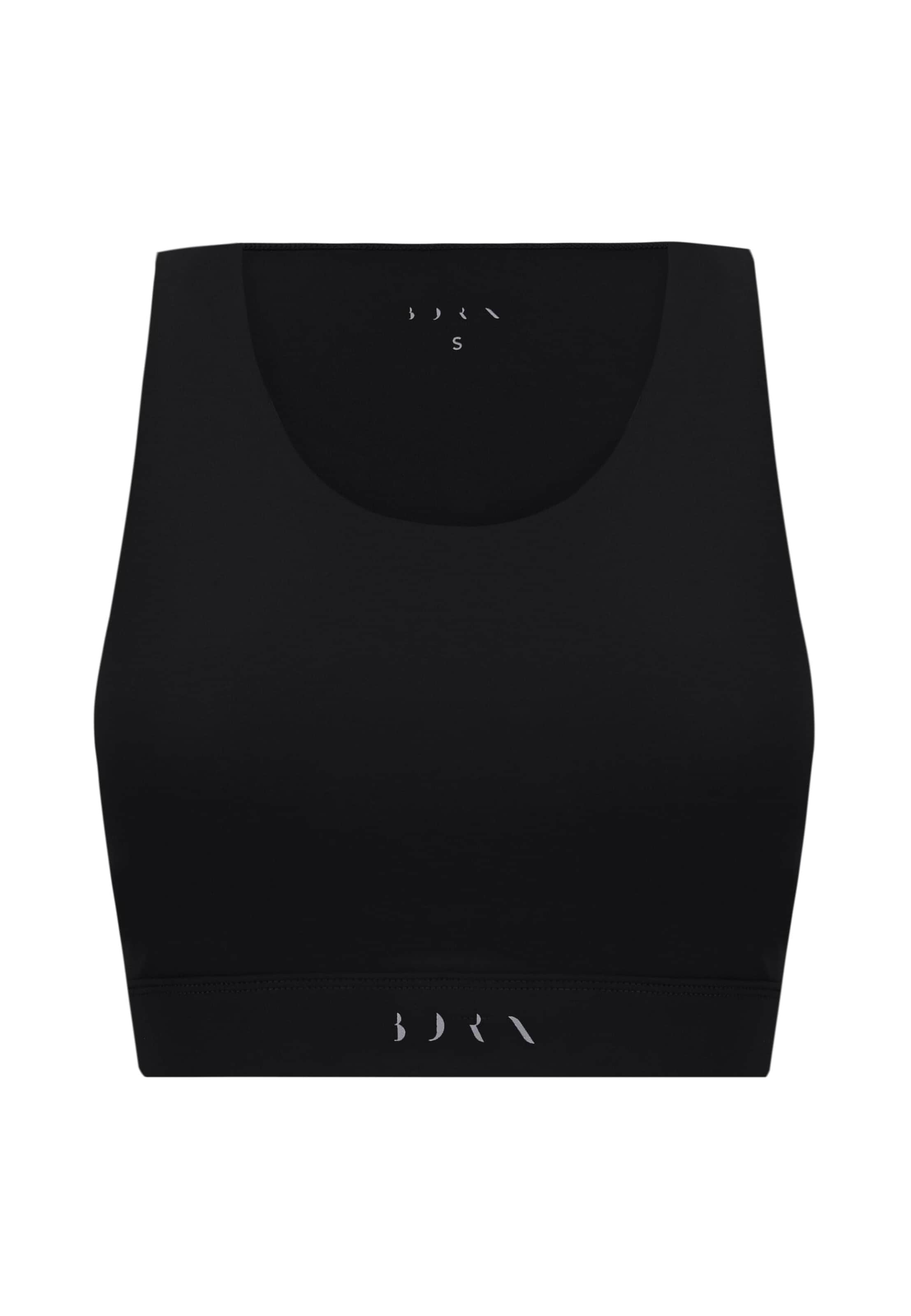 Born Living Yoga Sporttop 'Nara' in de kleur Zwart, Productweergave