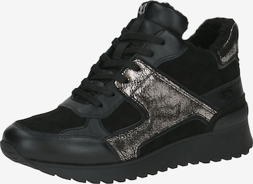 CAPRICE High-Top Sneakers in Black: front