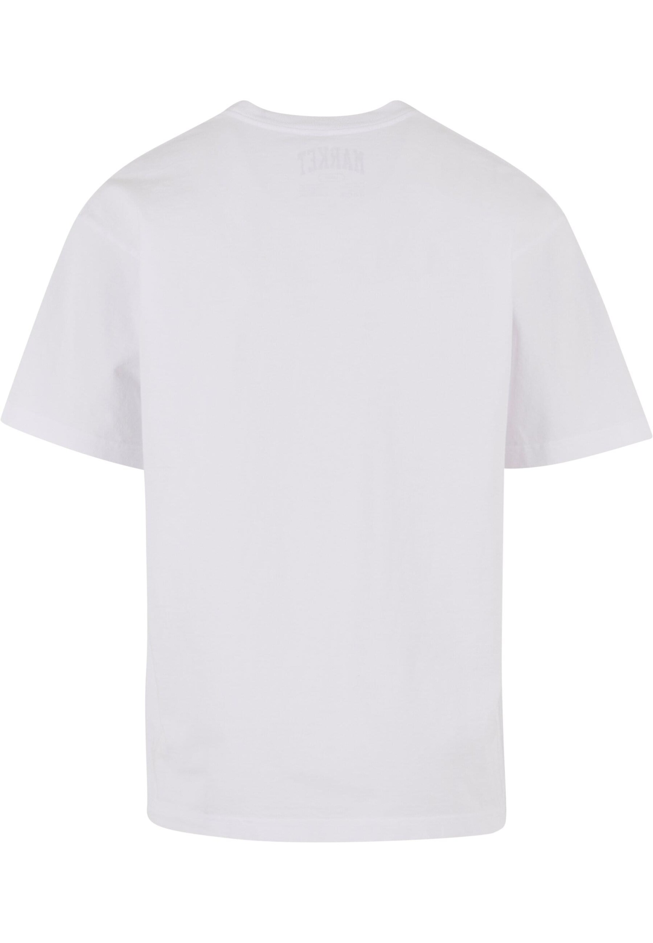 MARKET T-Shirt 'Beware Sign' in Weiß