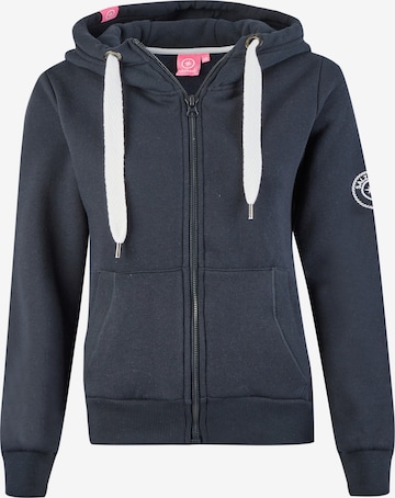 Veste de survêtement 'Sööte' salzhaut en bleu : devant