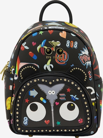 MYMO Reppu 'Eyetheme' värissä musta: etupuoli