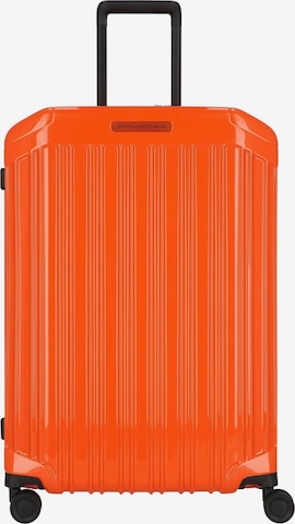 Trolley di Piquadro in arancione: frontale