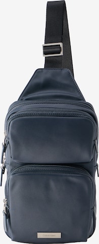 Calvin Klein Schoudertas in Blauw: voorkant