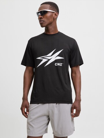JACK & JONES - Camiseta 'JCOCNZAMSTERDAM' en negro: frente