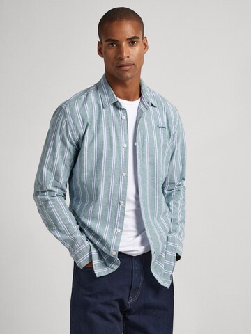 Pepe Jeans Regular Fit Hemd 'COSTA' in Grün: Vorderseite