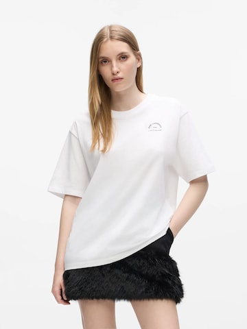 Maglietta di Karl Lagerfeld in bianco: frontale