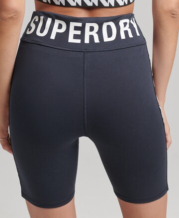 Superdry Skinny Sporthose in Blau