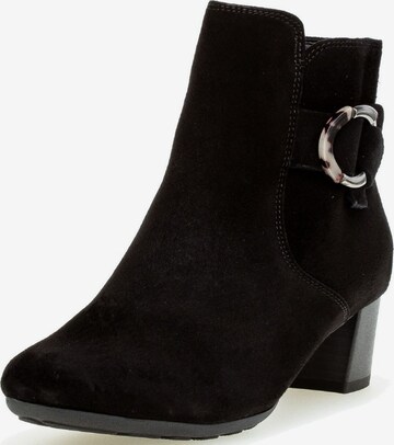 GABOR Ankle Boots in Black: front