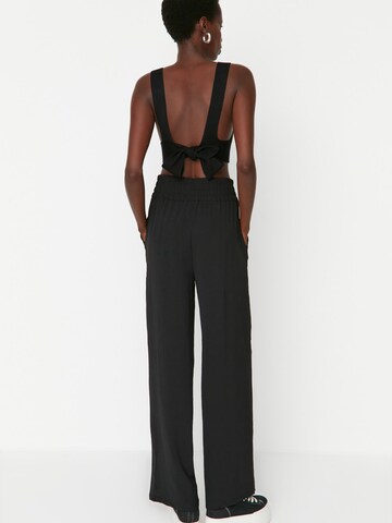 Trendyol Wide leg Bandplooibroek in Zwart