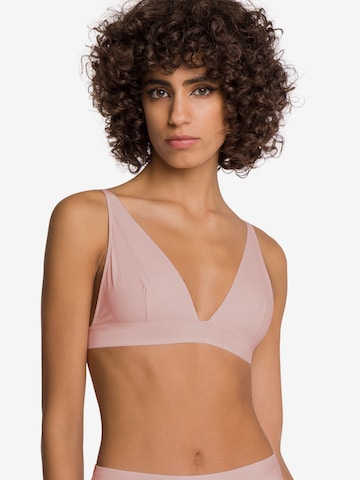 Wolford Triangel BH in Roze: voorkant