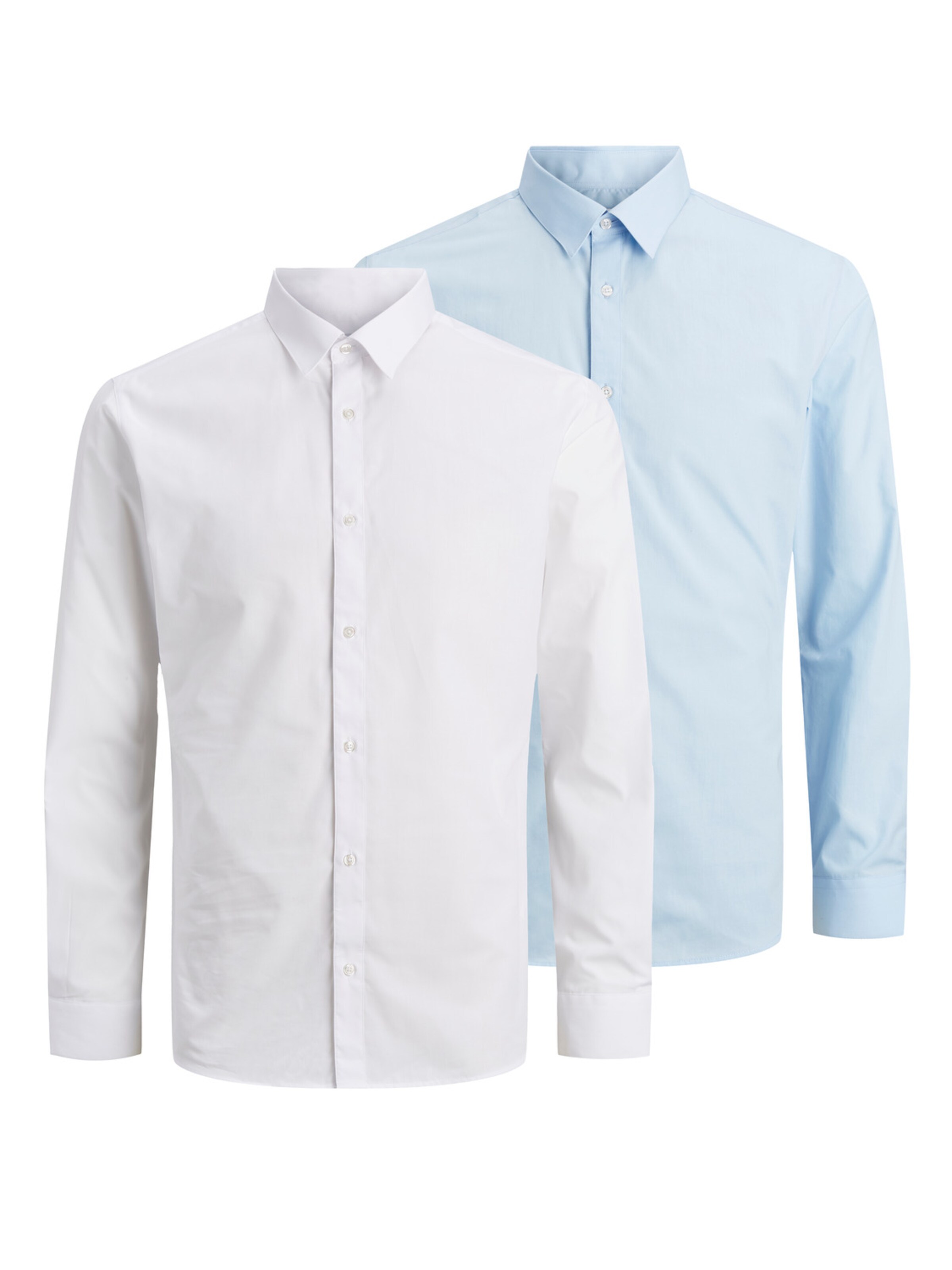 JACK & JONES Zakelijk overhemd 'JJJoe' in Blauw: voorkant