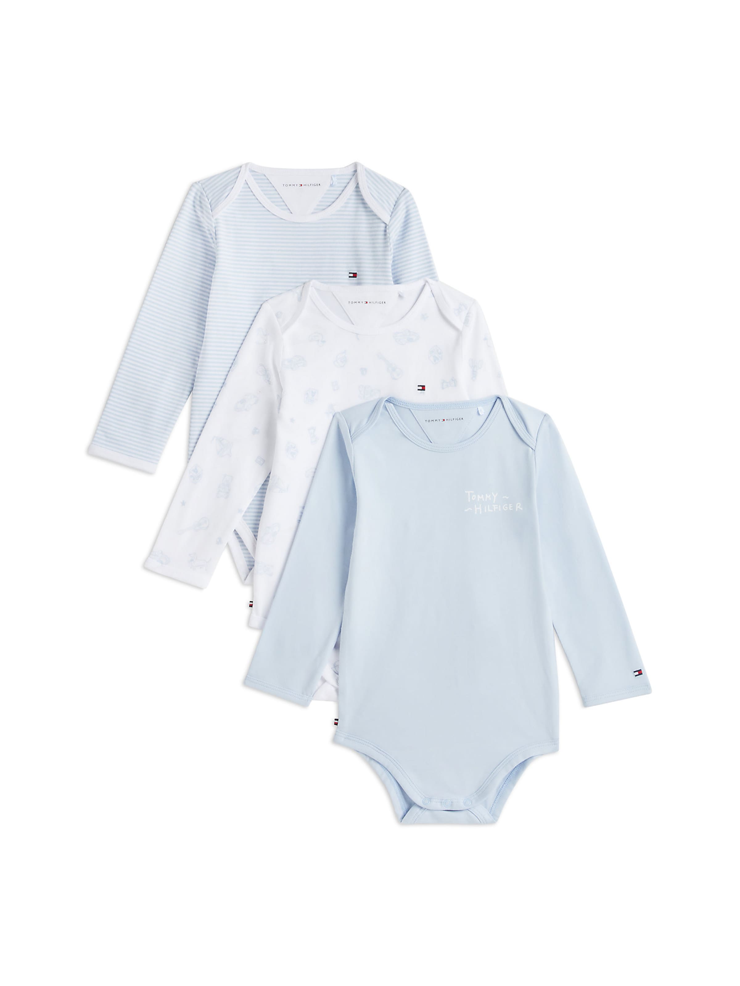 Barboteuse / body TOMMY HILFIGER en bleu : devant