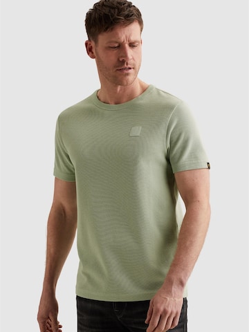 T-Shirt 'PME LEGEND - T-shirt in interlock jersey' PME Legend en vert : devant