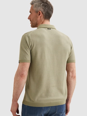 VANGUARD - Camiseta 'Polo shirt in cotton/modal with stripe pattern' en verde