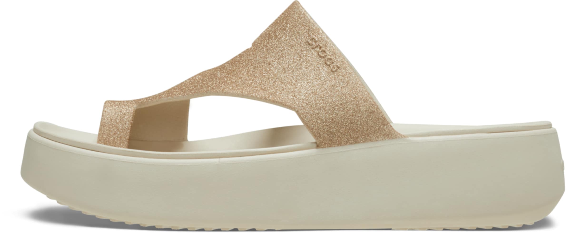 Crocs - Sandalias de dedo 'Getaway' en blanco: frente