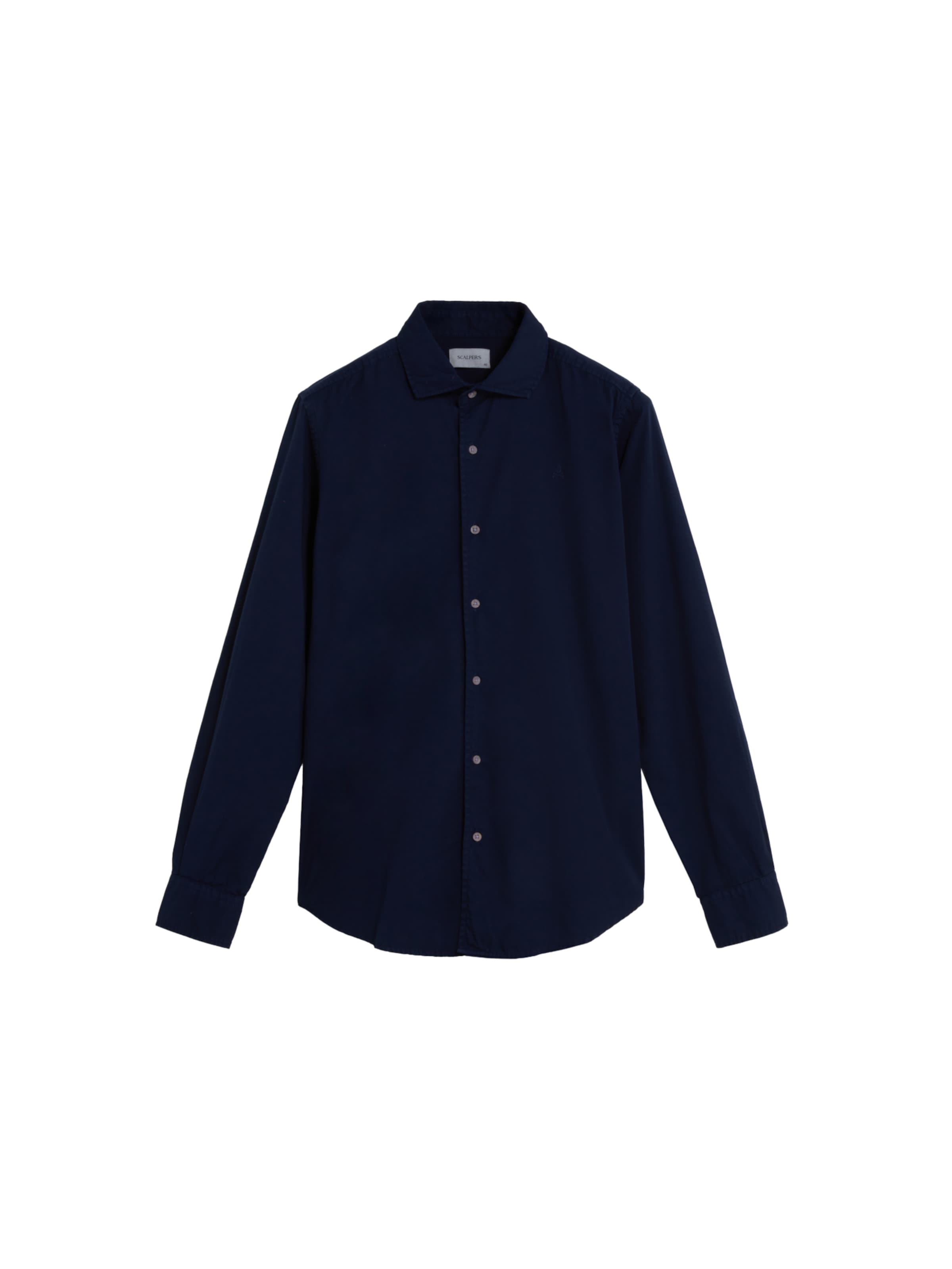 Scalpers Regular fit Overhemd 'Nos Seatle K' in Blauw: voorkant