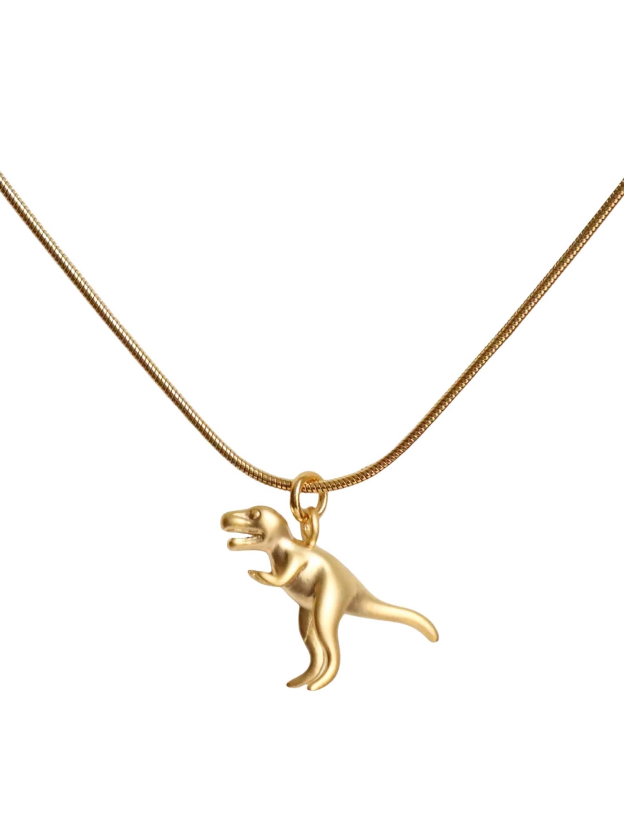 Fräulein Wunder Kette 'Dino T-Rex'‌‌ in Gold