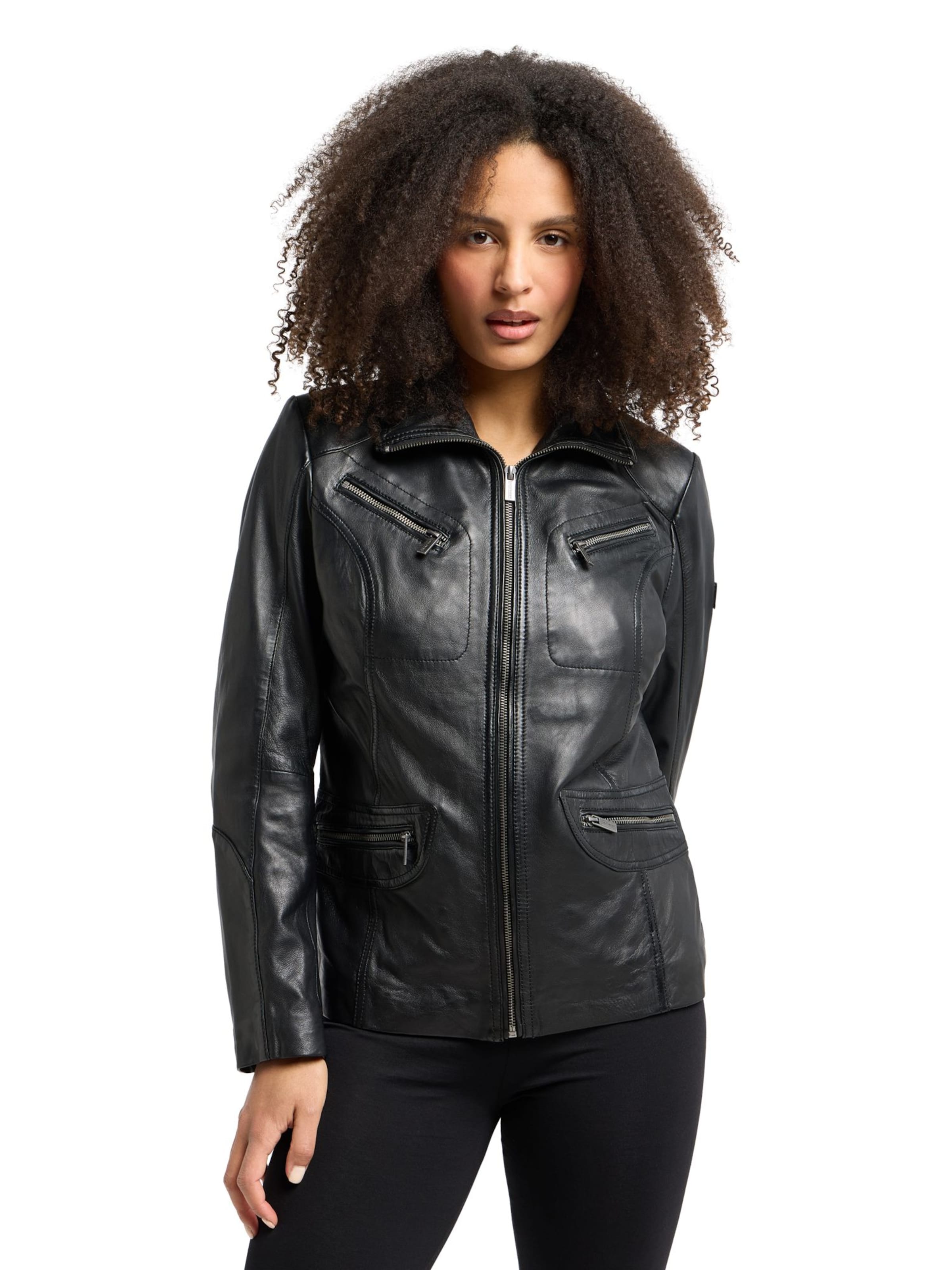 Veste mi-saison ' Goodwin ' Bruno Banani en noir : devant
