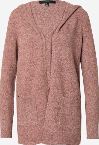VERO MODA Kardigan 'VMDOFFY' w kolorze czerwony: przód