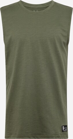 T-Shirt QS en vert : devant