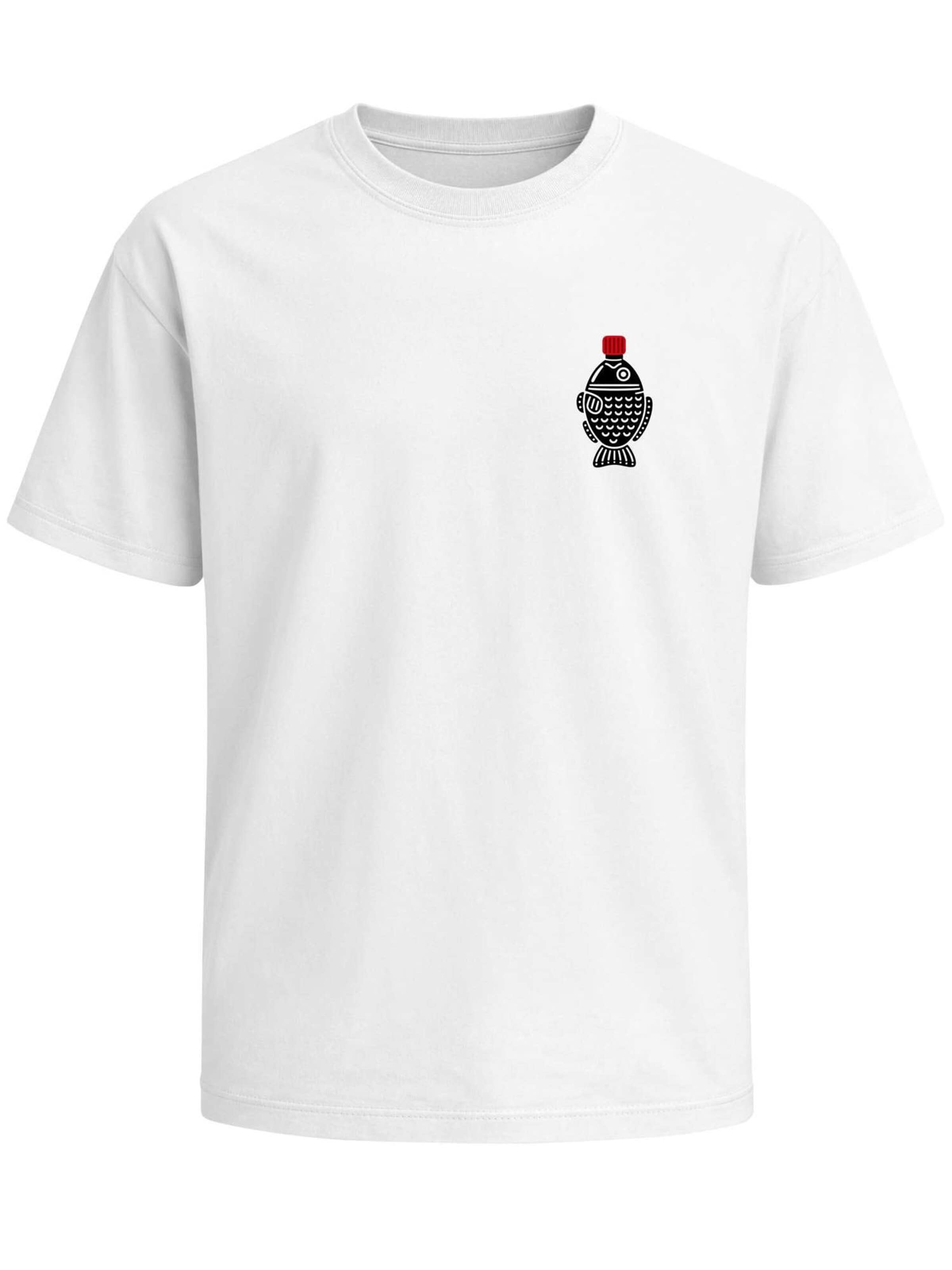 Neverless Shirt 'Soy Sauce' in White: front