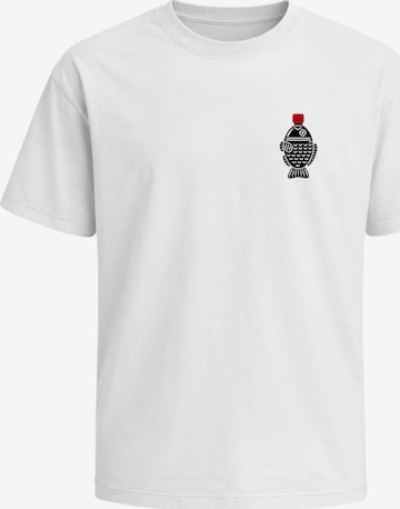 Neverless Shirt 'Soy Sauce' in White: front