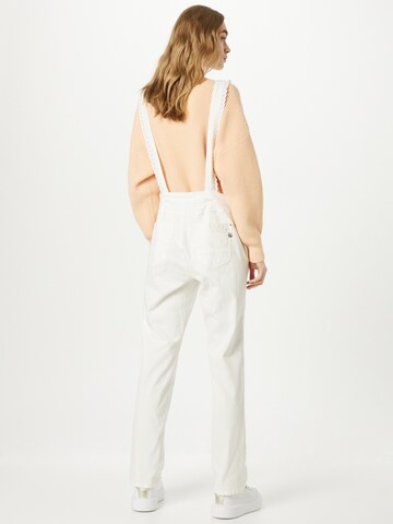 Cream Regular Overalls 'Alexi' in White