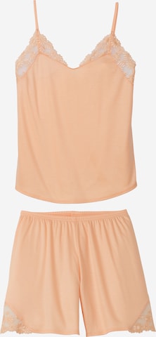 CALIDA Short Pajama Set in Orange: front