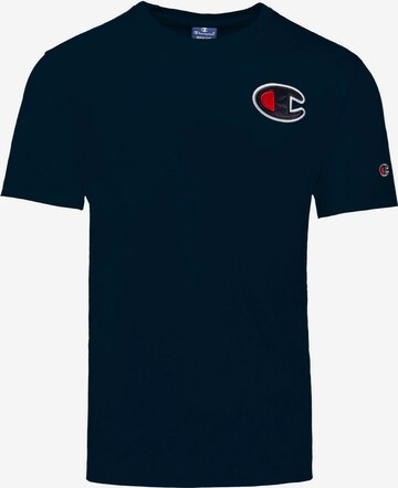 Champion Authentic Athletic Apparel T-Shirt 'Crewneck' in Blau: predná strana