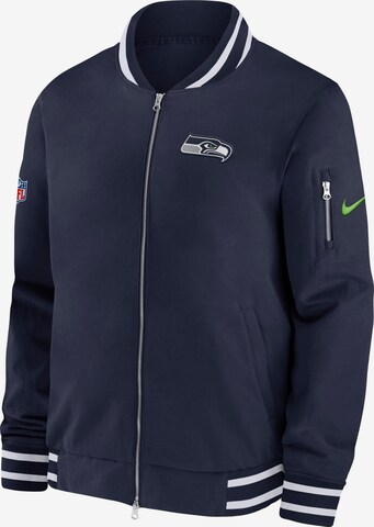 NIKE Between-Season Jacket 'Seattle Seahawks' in Blue: front