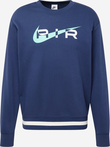 Nike Sportswear Sweatshirt 'AIR' in Blue: front