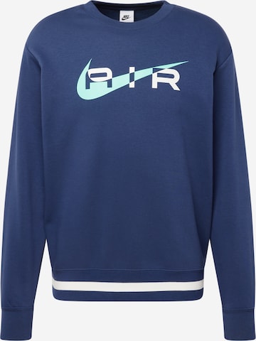 Nike Sportswear Sweatshirt 'AIR' in Blue: front