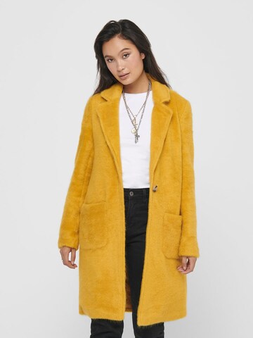 Manteau mi-saison 'Claire' ONLY en jaune : devant