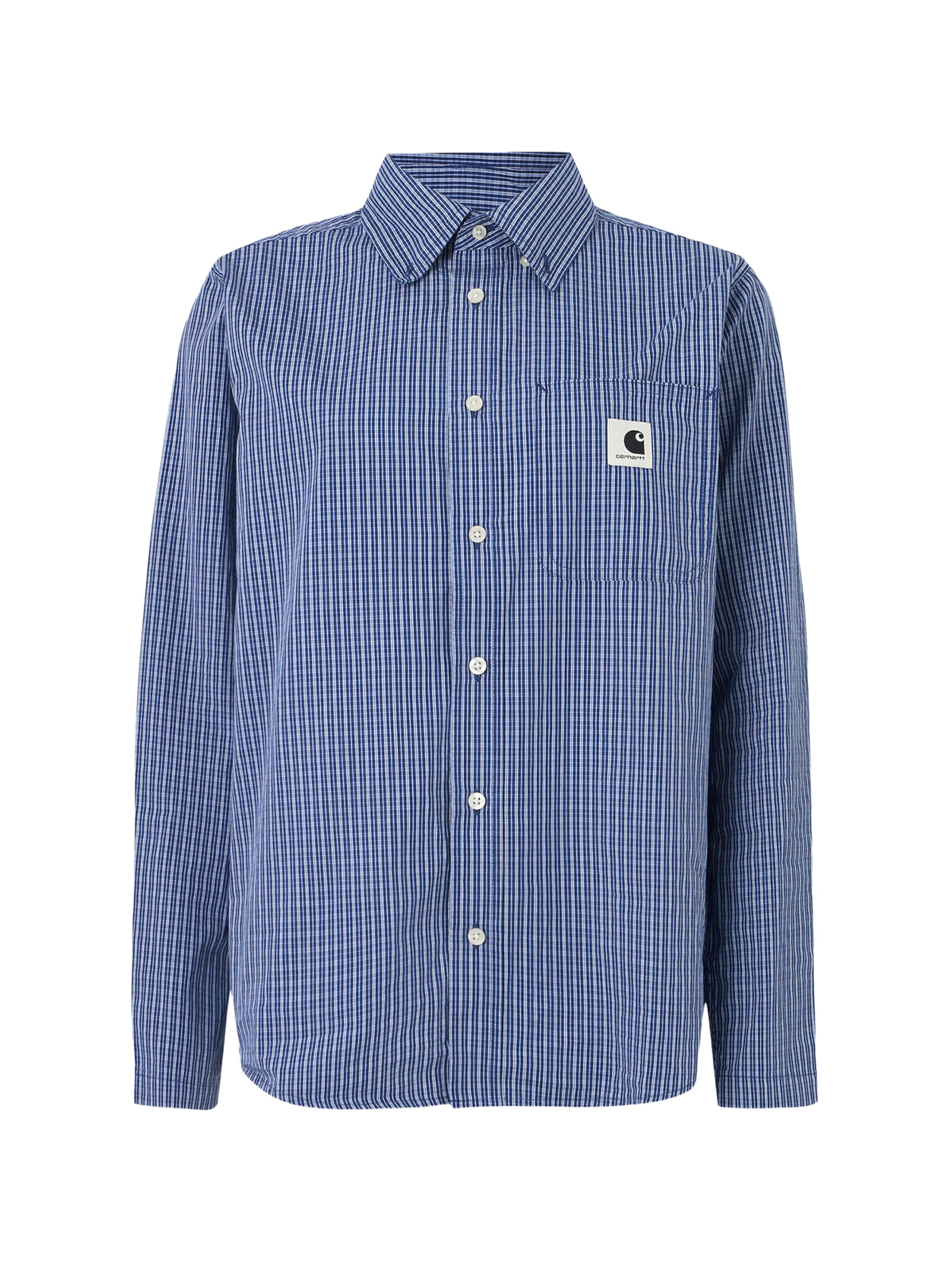 Carhartt WIP Blouse 'Groff' in Blauw: voorkant