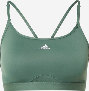 ADIDAS SPORTSWEAR - Sujetador deportivo en verde: frente