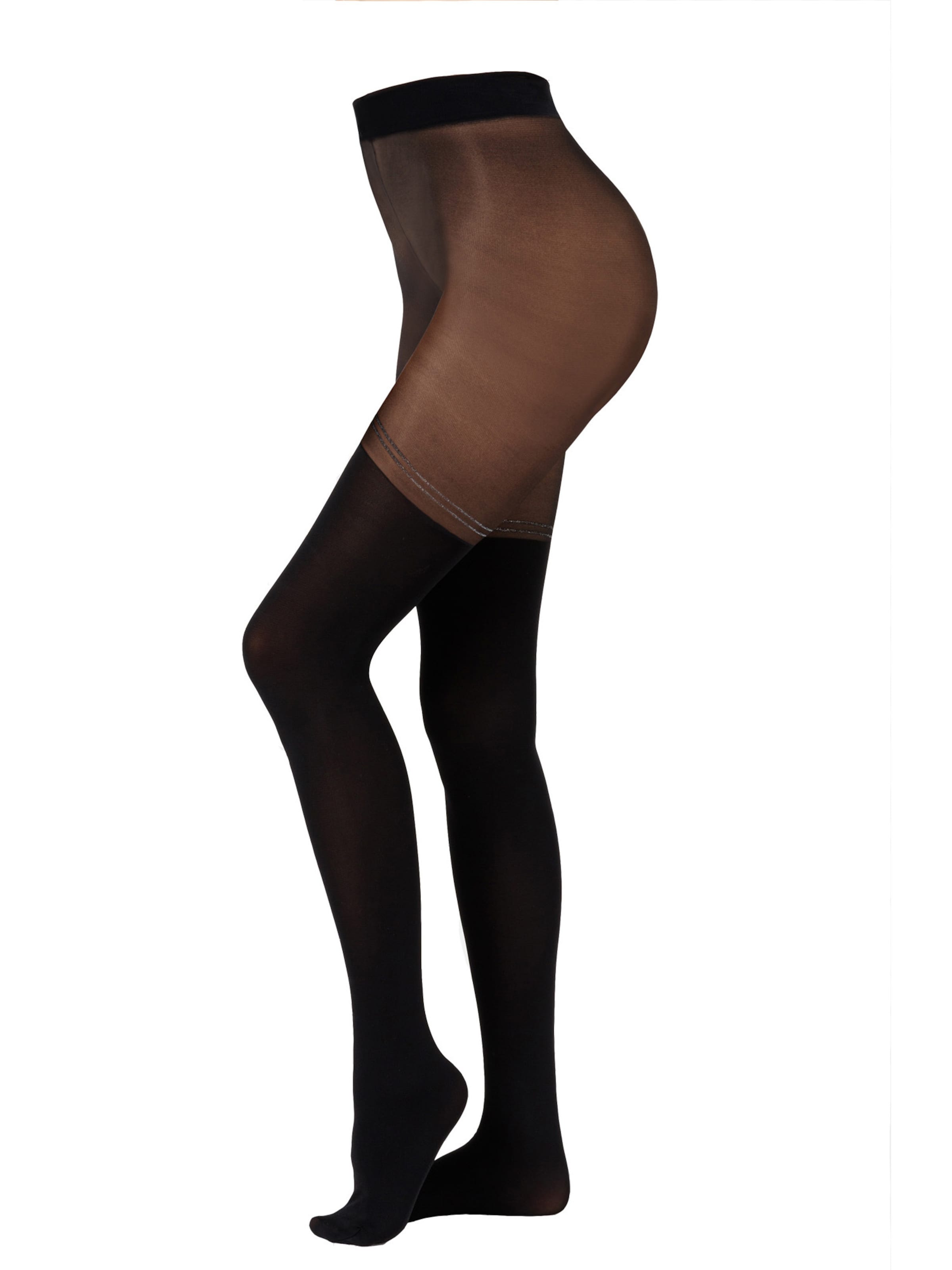 camano Fine Tights in Black: front
