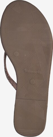 TAMARIS T-Bar Sandals in Brown