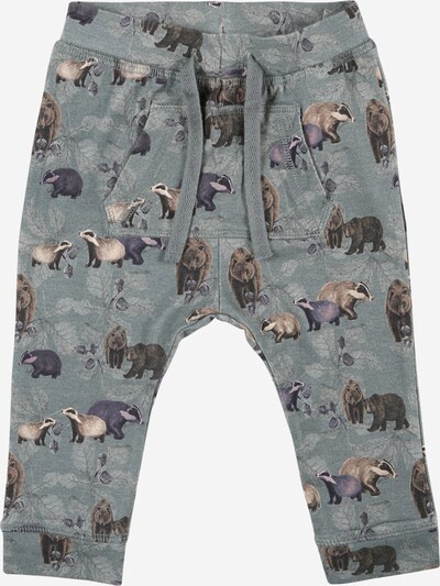 NAME IT Pantalon 'Niclas' en beige / marron / gris / violet, Vue avec produit