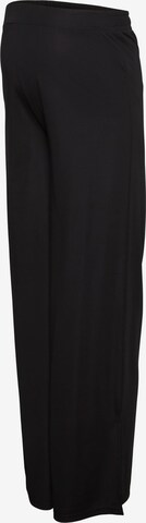 MAMALICIOUS Wide leg Trousers 'CHRISSY' in Black: front