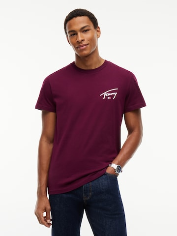 Tommy Jeans - Camisa em roxo: frente
