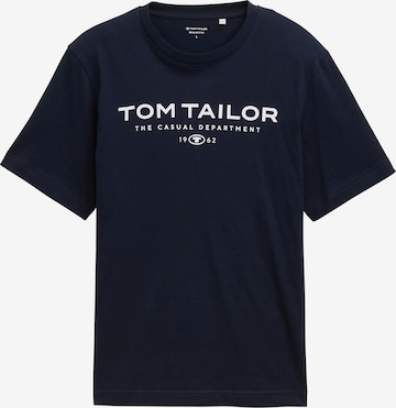 T-Shirt TOM TAILOR en bleu : devant