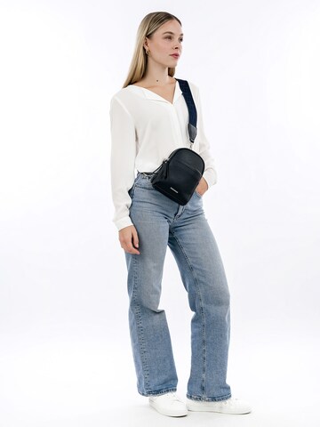 Borsa a tracolla ' Elena ' di Emily & Noah in blu: frontale