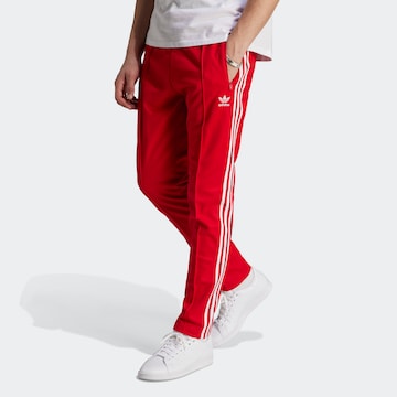 ADIDAS ORIGINALS Regular Trousers 'Adicolor Classics Beckenbauer' in Red: front