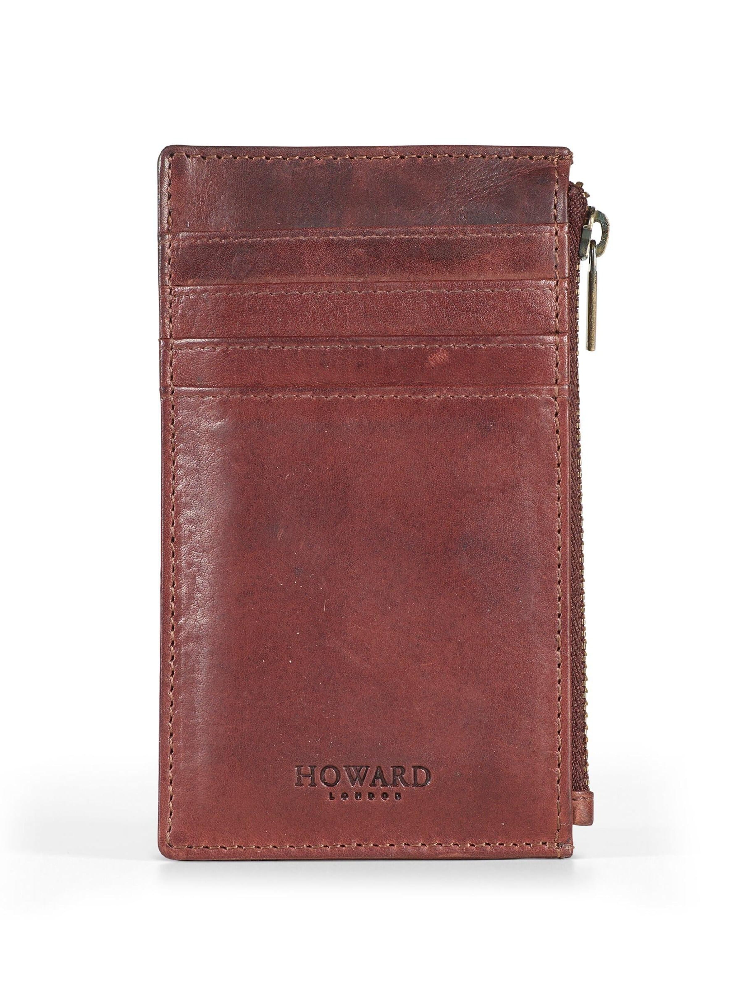 Porte-monnaies 'Cardwallet Alvin Brown' Howard London en marron : devant