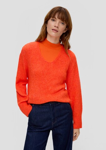 s.Oliver Sweater in Orange: front